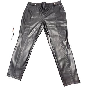 Marc New York Black Faux Leather Pants
